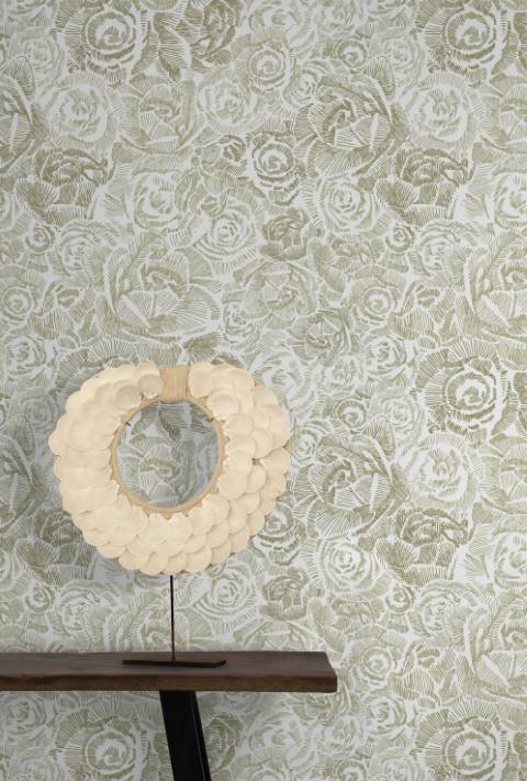 Cream White Romantic Floral Rose Wallpaper Feathr Wallpapers