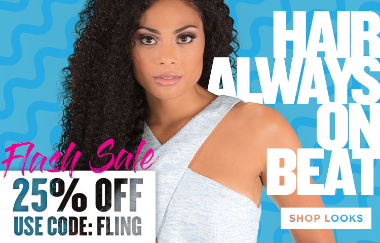 Hair always on beat! 25% off everything! Shop looks!