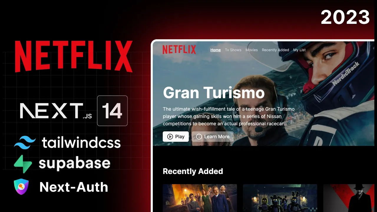 Next Js Netflix Clone Using React Supabase Next Auth Prisma And