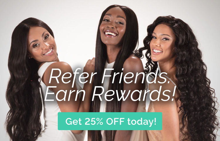 refer friends, earn rewards, get 25% off
