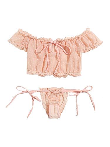 Shein Ruffle Mesh Lingerie Set Vs Lingerie For Women Piece Lingerie
