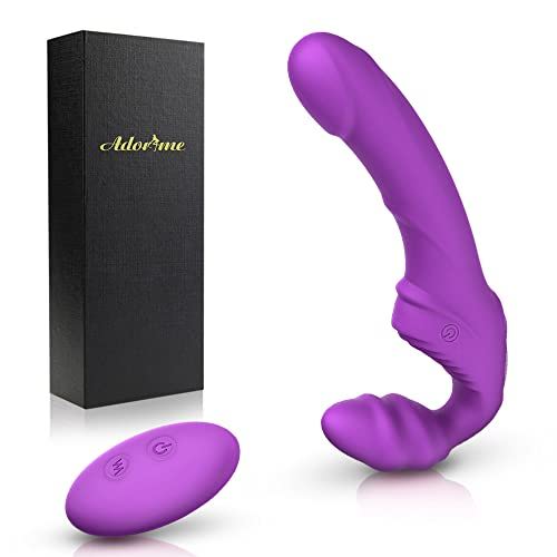 Paloqueth Realistic Dildo Vs Adorime Vibrating Strapless Strap On Dildo