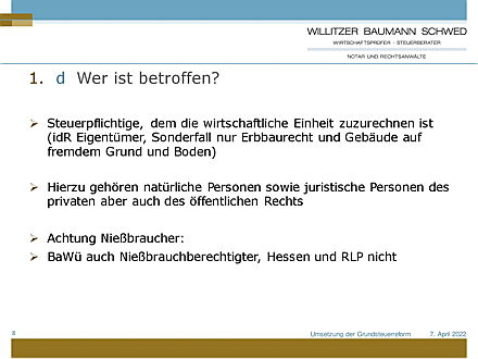  Heidelberg
- Webinar Grundsteuerreform Seite 8