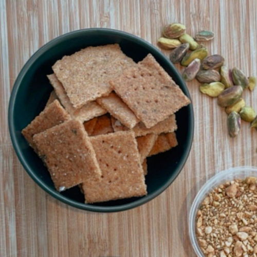 Dukkah & Pistachio Sourdough Crackers - Gluten Free & Vegan