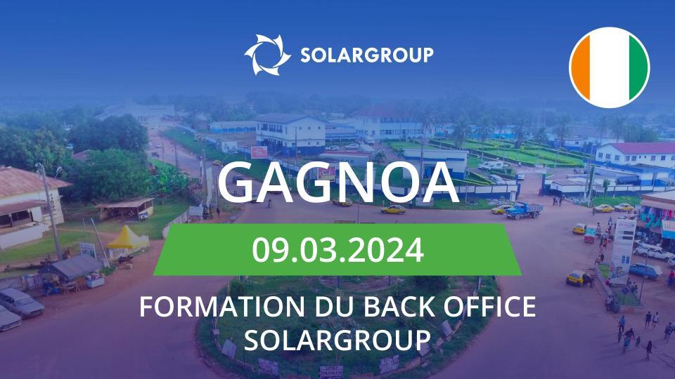 Formation du Back office SOLARGROUP  à Gagnoa (Côte d’Ivoire)