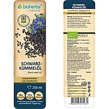 Schwarzkümmelöl 250 ml Bio - kaltgepresst, unraffiniert
