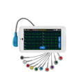 Máquina de ECG portátil de 12 canales con impresora para prueba de ECG instantánea
