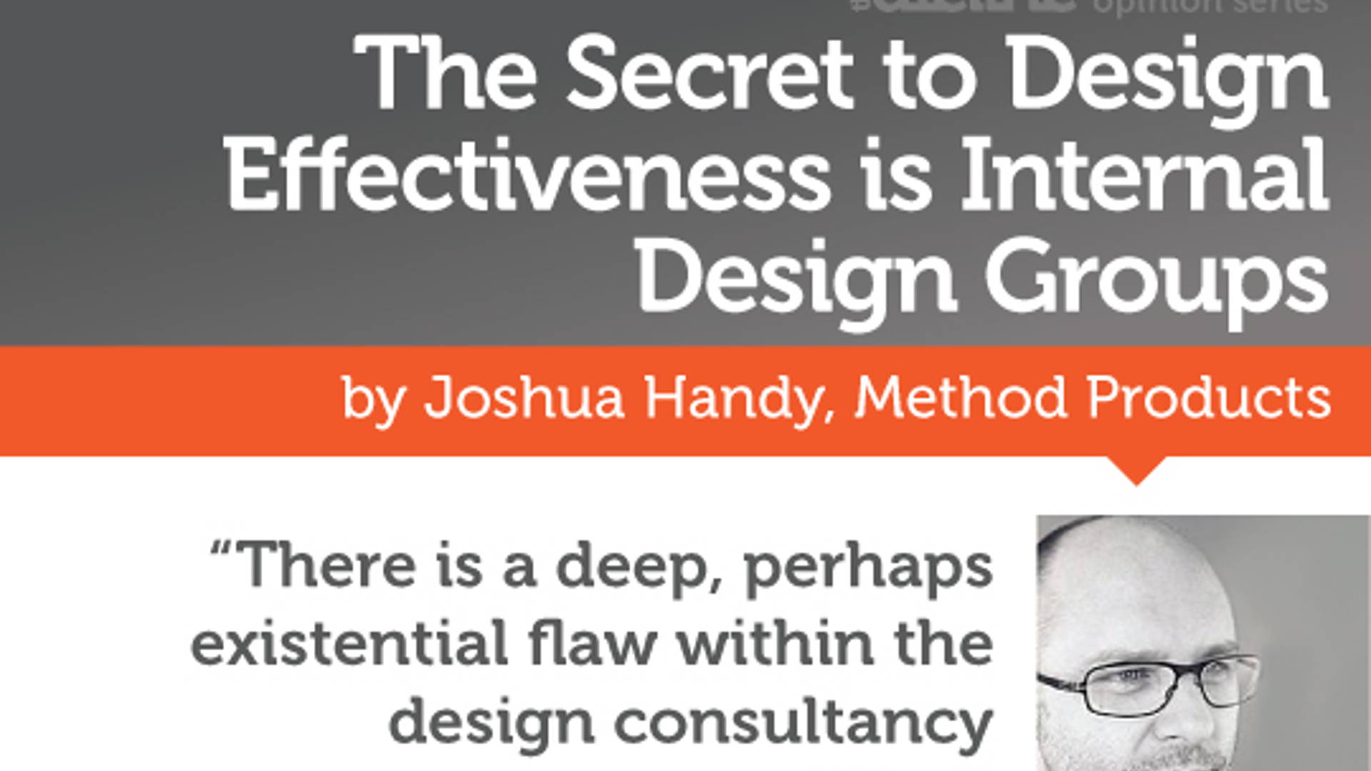Featured image for The Secret to Design Effectiveness is Internal Design Groups