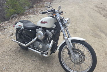 2001 HARLEY-DAVIDSON XL 883 CUSTOM (PEARL) motorcycle for rent near Manchester, NH