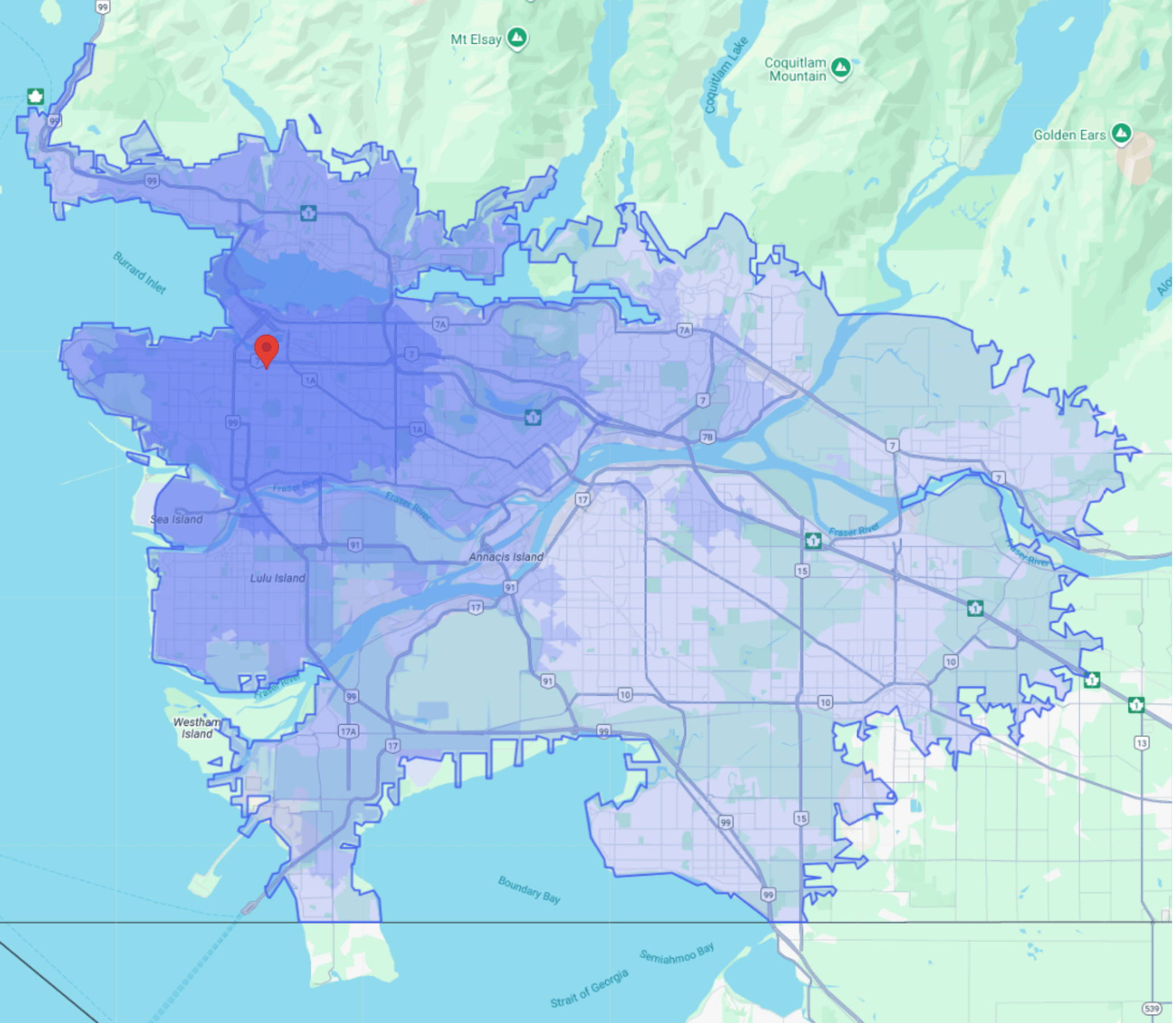 Cambie Coverage Map
