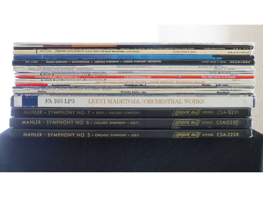 Audiophile:  27 Killer Classical LP Gems - TAS, EMI, Decca, London, RCA, Phase 4... Great Sound, Crisp Clean Copies!