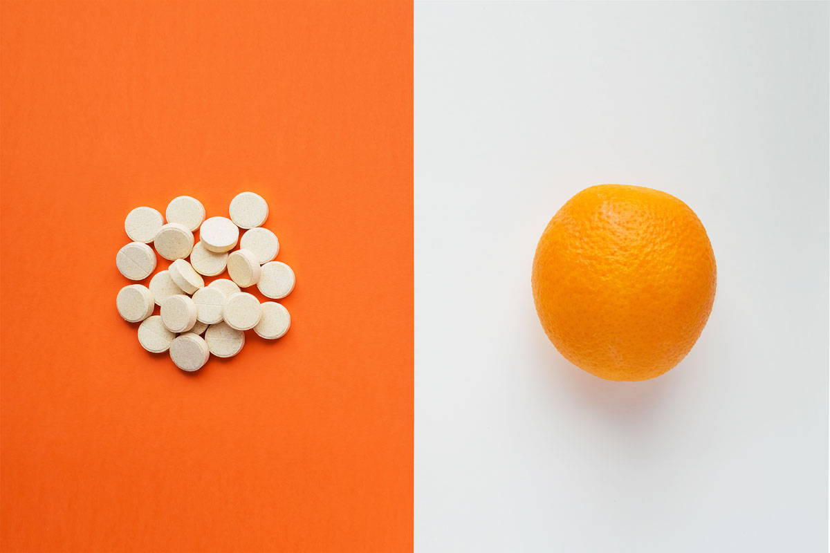 Dabīgs C vitamīns augļos un dārzeņos