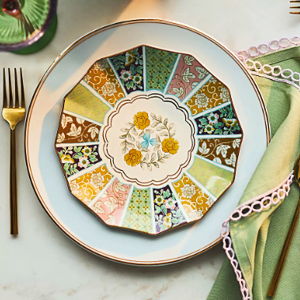 Anthropologie | Bibi Stoneware Dessert Plate, Color Green
