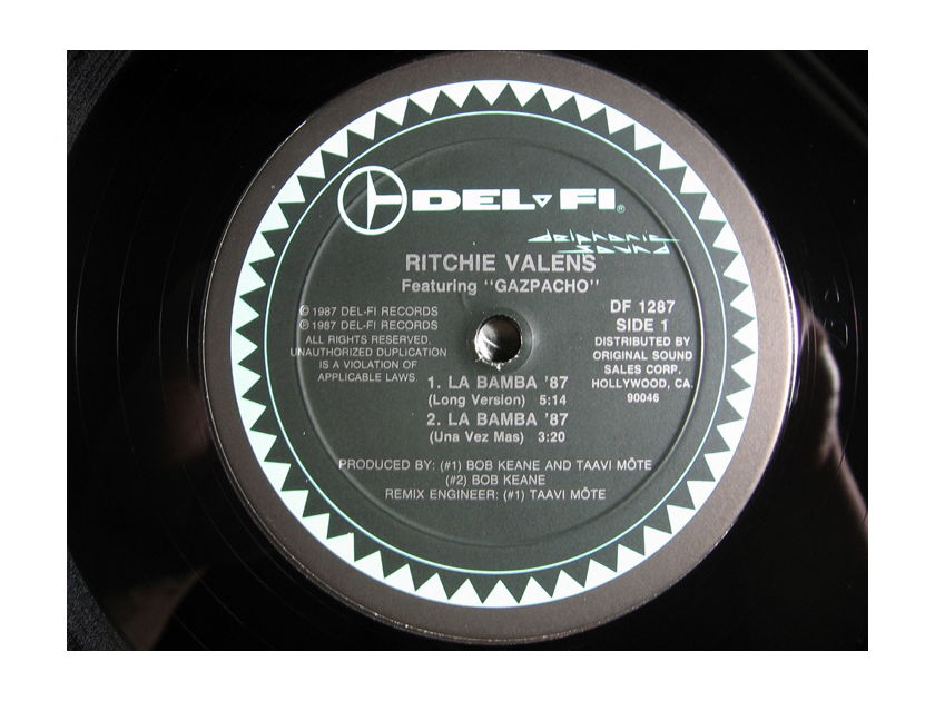Ritchie Valens - La Bamba '87  - 1987 Del-Fi Records DF-1287