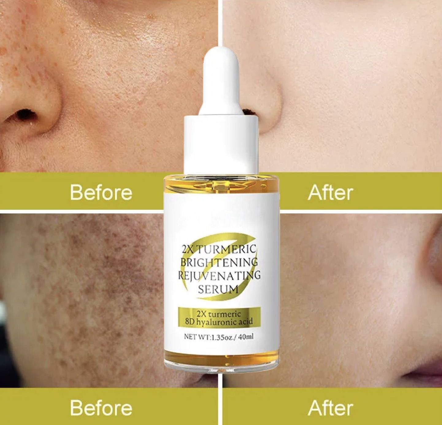 Before and after — deep hydration and enriched texture