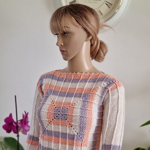 Crochet sweater for spring