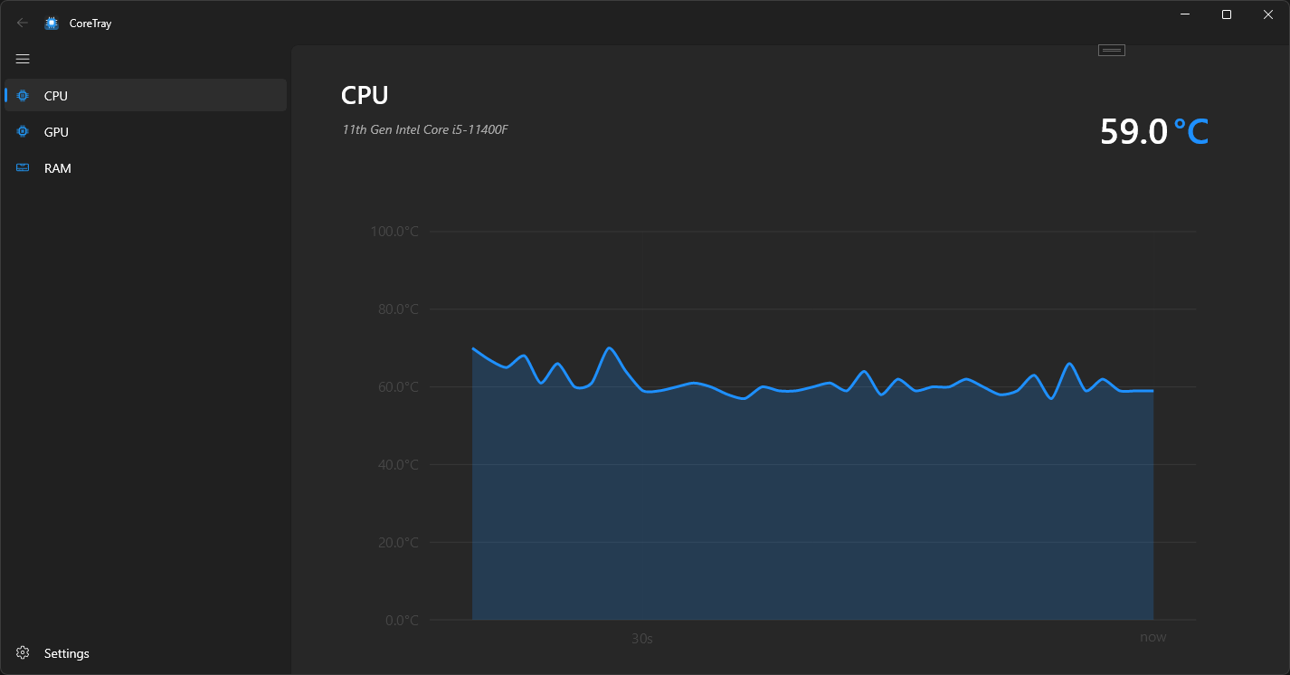 CoreTray Screen Shot