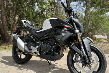 2024 CFMOTO 450NK motorcycle for rent near Crystal, MN