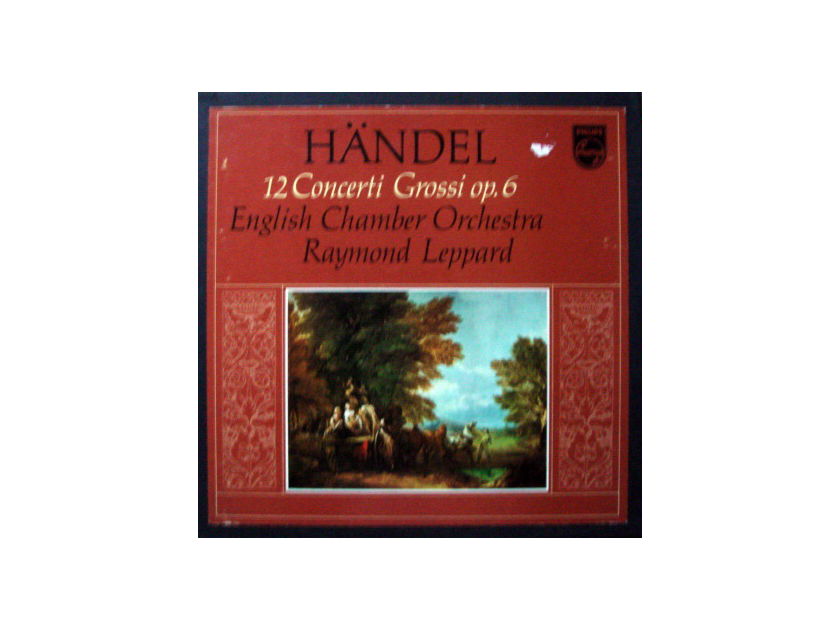 Philips / LEPPARD, - Handel 12 Concerti Grossi Op.6, MINT, 3LP Box Set!