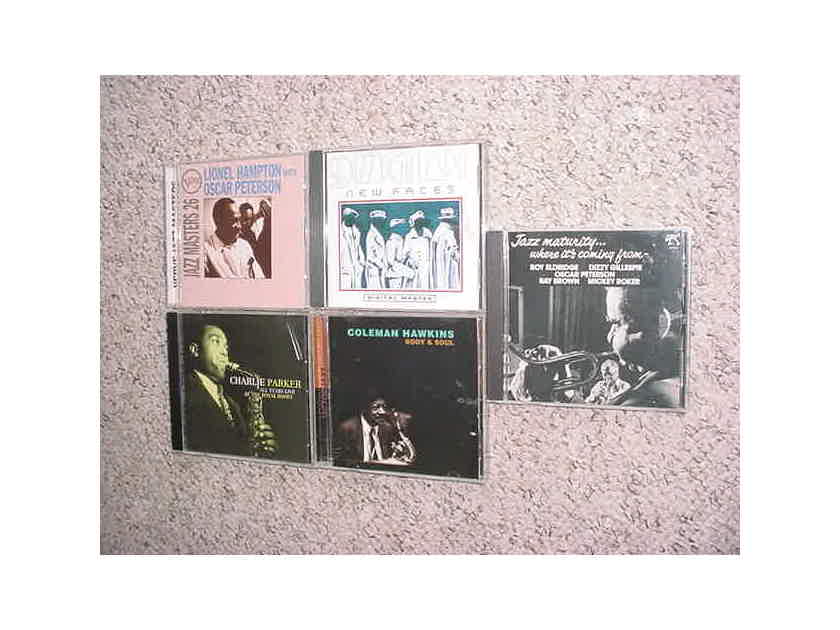 jazz Various Artists cd ot of 5 cd's - Coleman Hawkins,Pablo jazz maturity Charlie Parker Hampton Oscar Dizzy