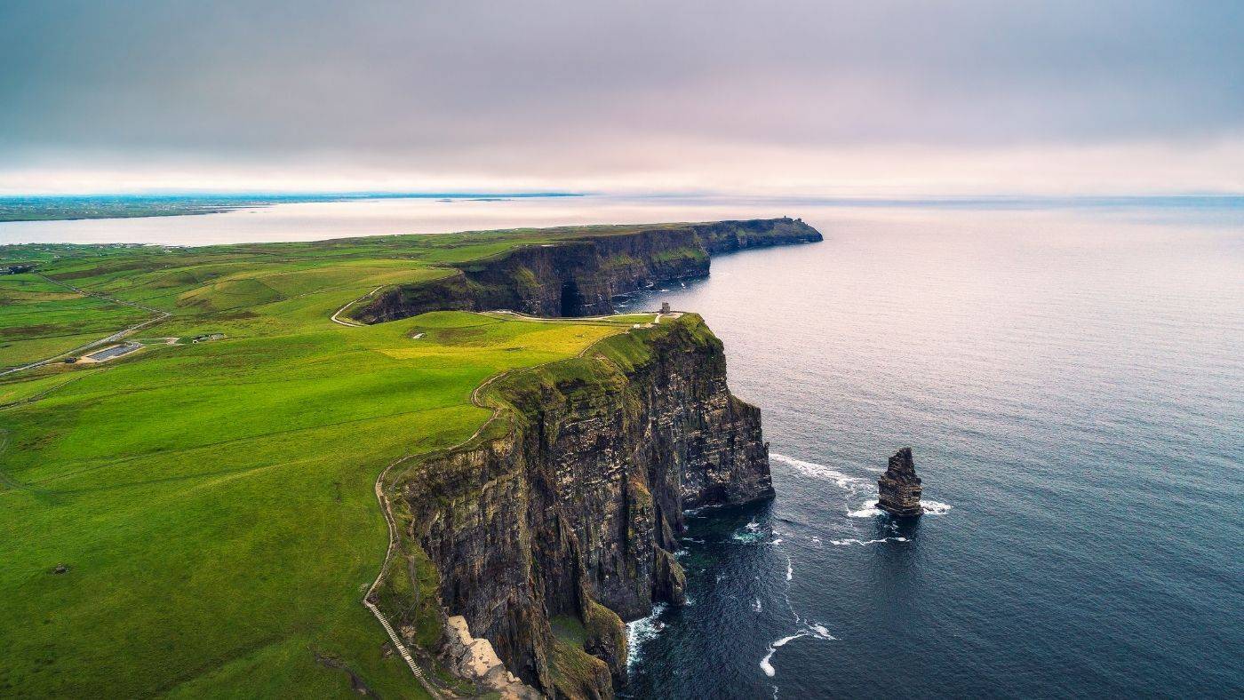 Ireland Cliffs of Moher County Clare above the Atlantic Ocean