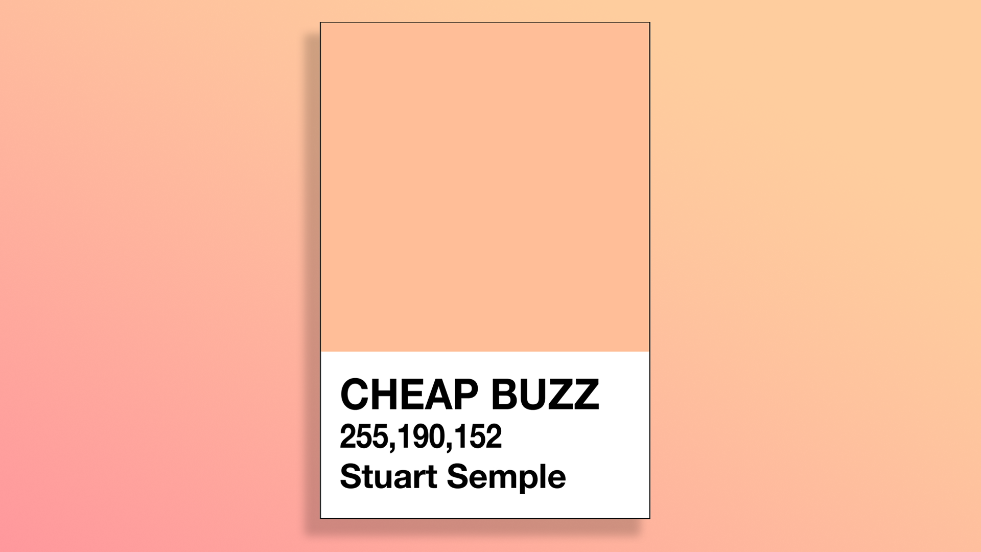 Featured image for Stuart Semple Announces ‘Cheap Buzz’ in Response to Pantone’s Color of the Year