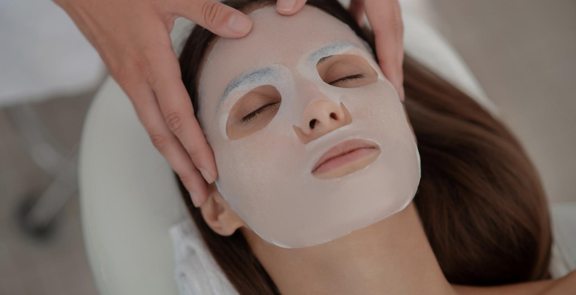 Model undergoing Morpheus8 treatment for facial rejuvenation at Studios Vis a Vis Toronto