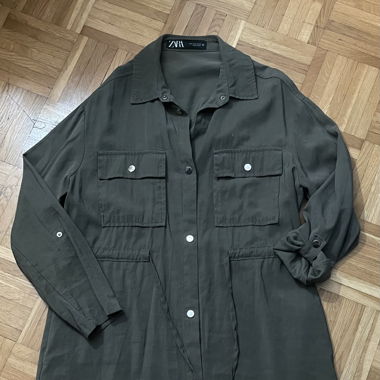 Robe/Veste chemise kaki
