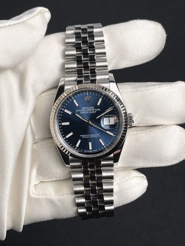 Rolex Datejust 36 Blue index dial jubilee bracelet Box and Papers 2025