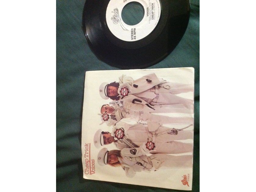 Cheap Trick - Voices Epic Records Promo 45 Single  With Picture Sleeve Vinyl NM