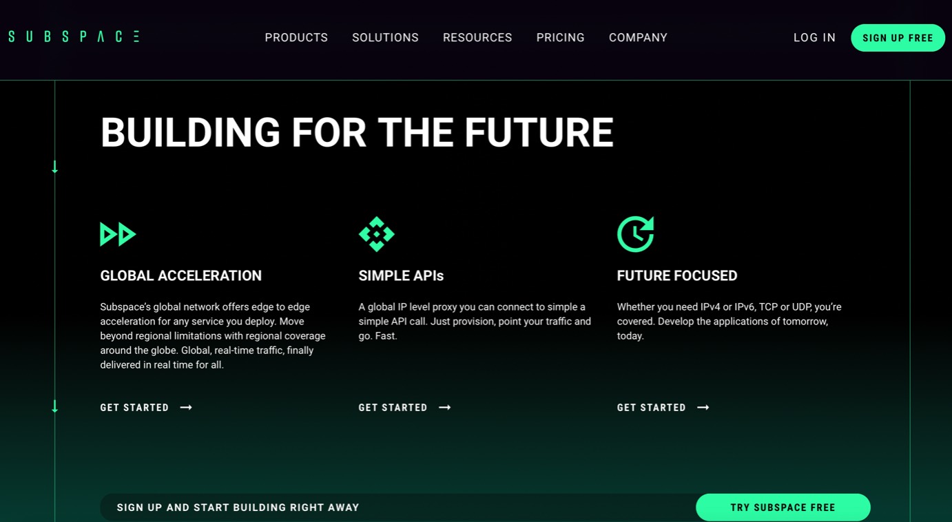 Subspace product / service