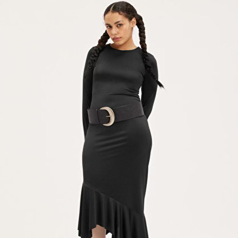 NEW: MONKI brand long sleeved asymmetric dress