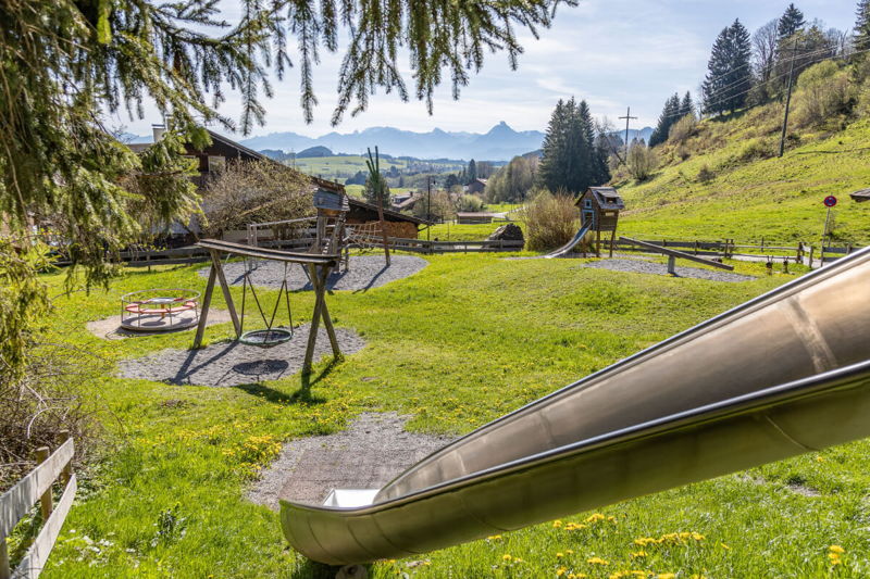 Themenspielplatz Räubernest im Urlaub für Kinder in Pfronten