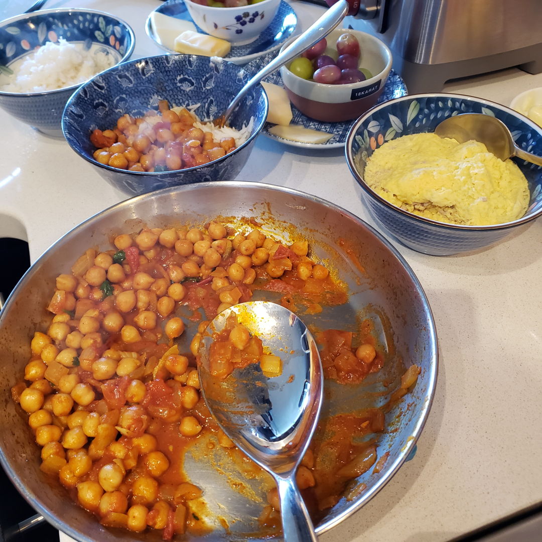 Indian spiced chickpeas 