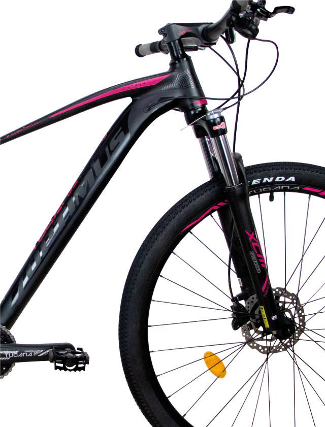 Bicicleta Tucana 12v con shimano rosada