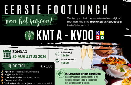Schuif aan op de eerste Footlunch van het seizoen!