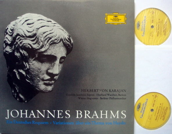 DG / Brahms A German Requiem, - KARAJAN/BPO, MINT, 2LP ...