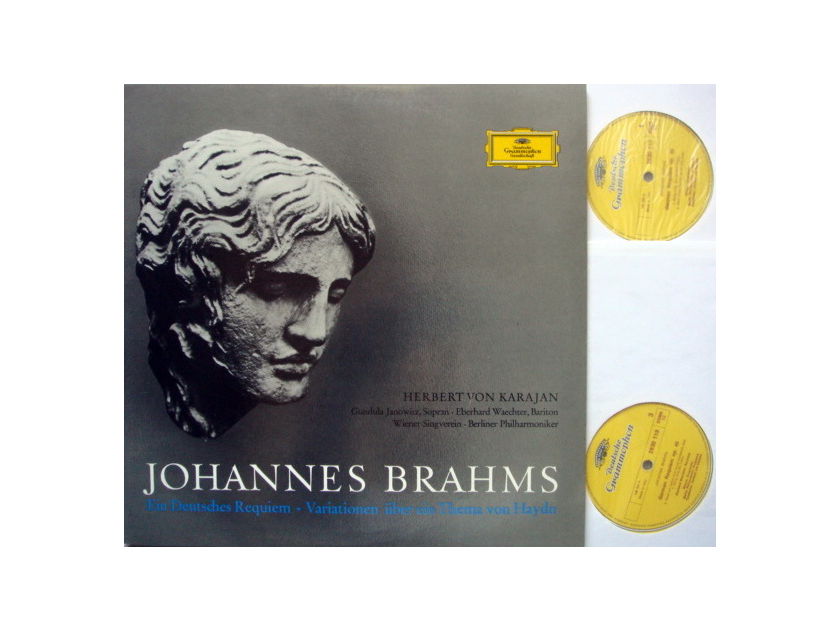 DG / Brahms A German Requiem, - KARAJAN/BPO, MINT, 2LP Set!