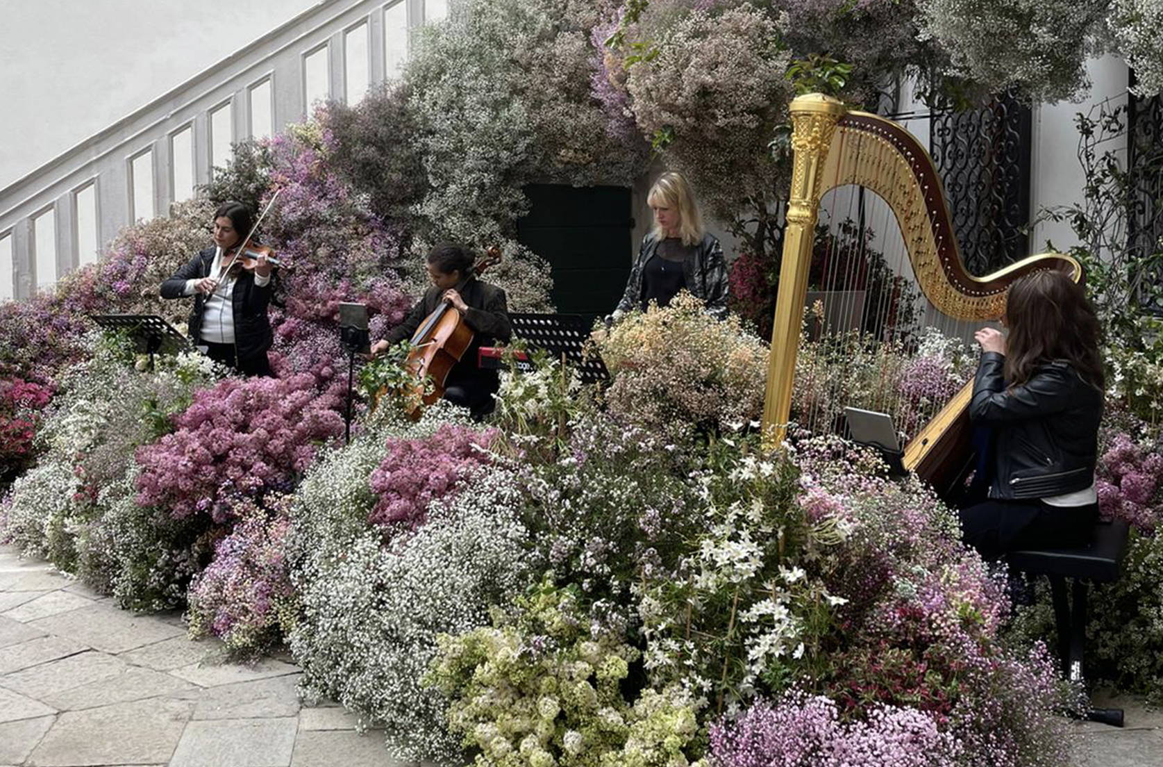 Wild at Heart floral installation for Chanel in Venice with Fiona Leahy