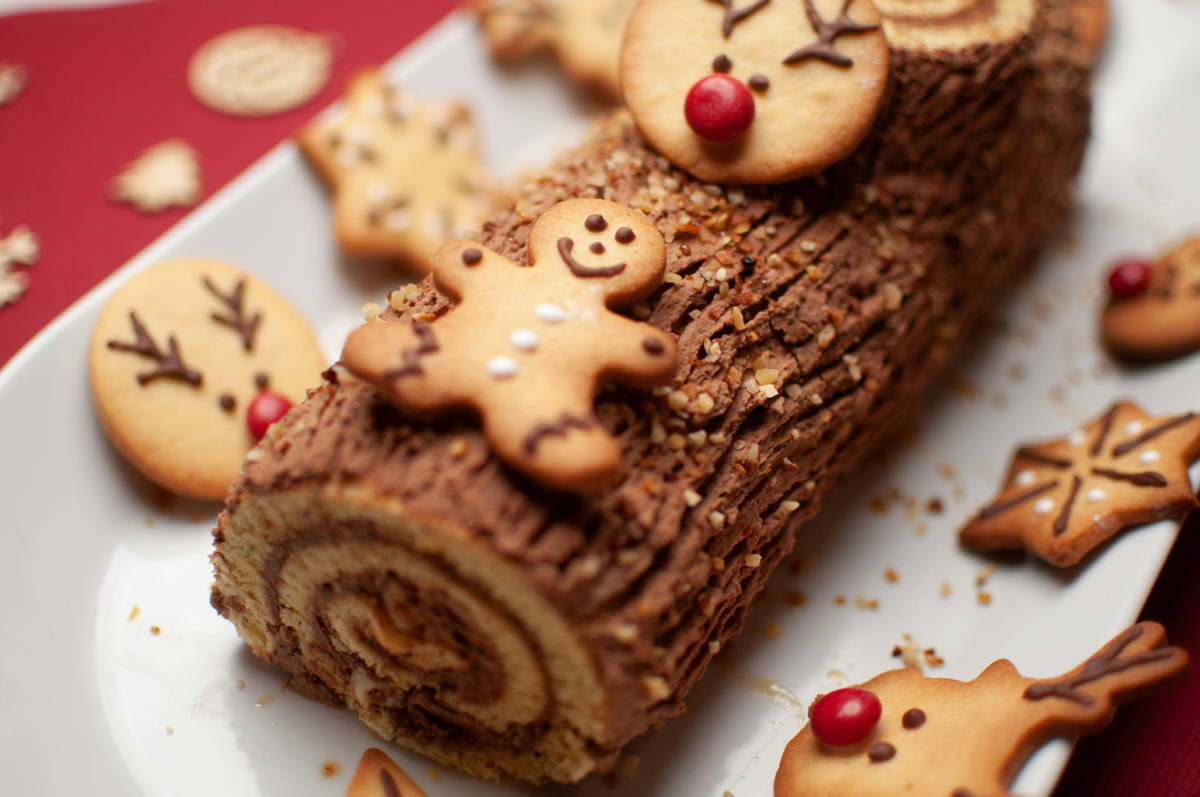 Bûche de Noël et accord vin valaisan