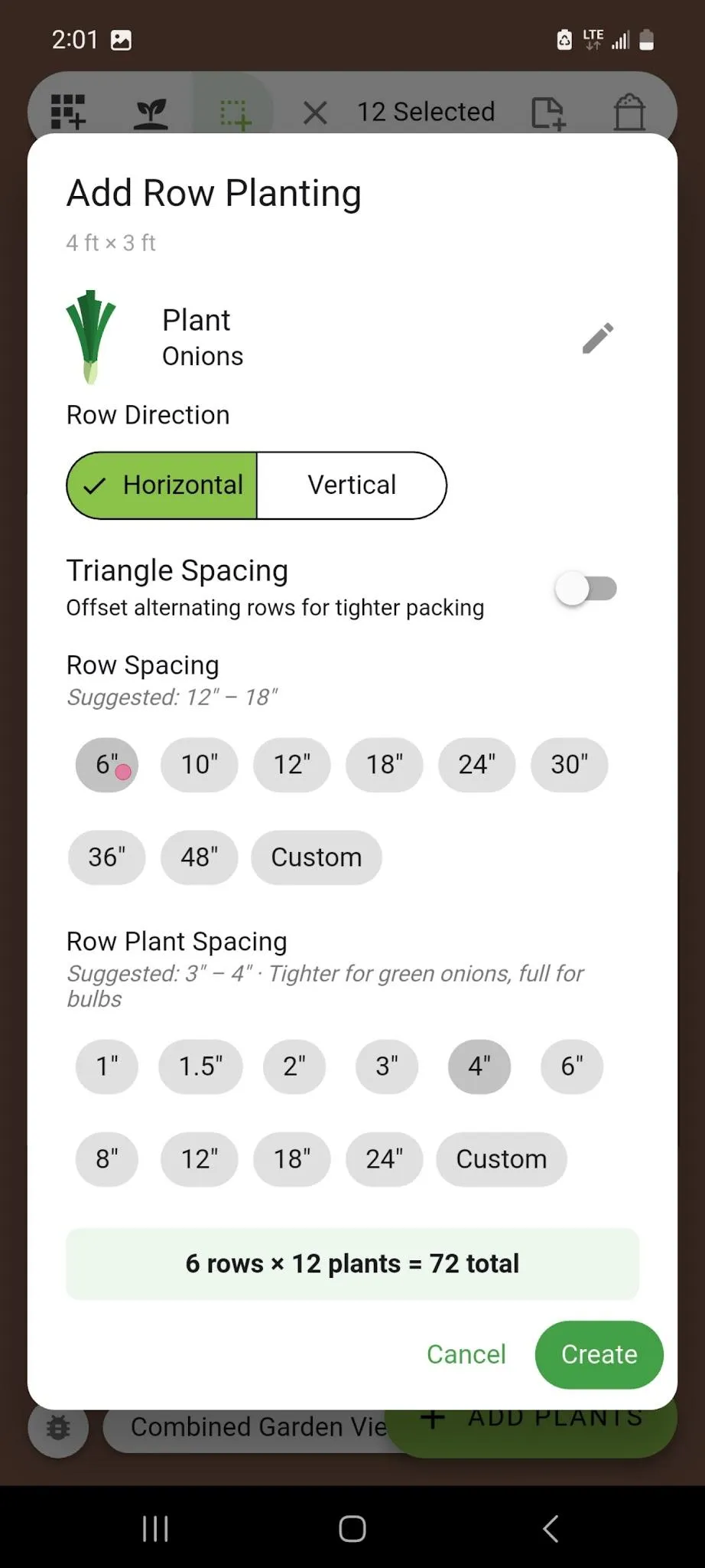 Set Between-Row Spacing
