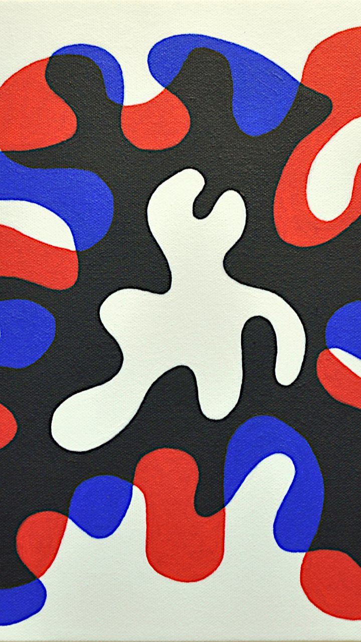 Eterno dilemma abstract art painting by Walter Perdan alias kalwalt