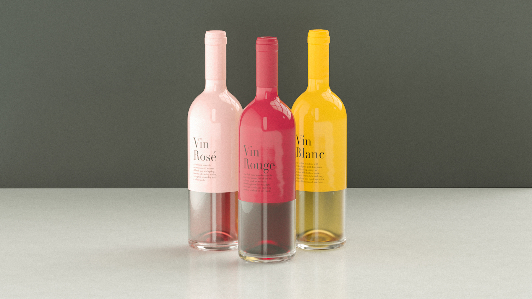 A Slick Wine Bottle Concept That Merges The Senses Dieline Design