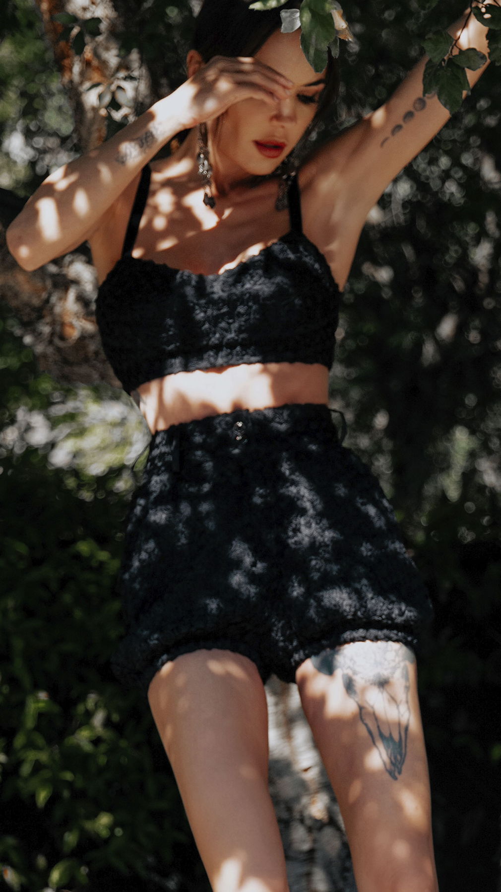 Wild Black Rose top
