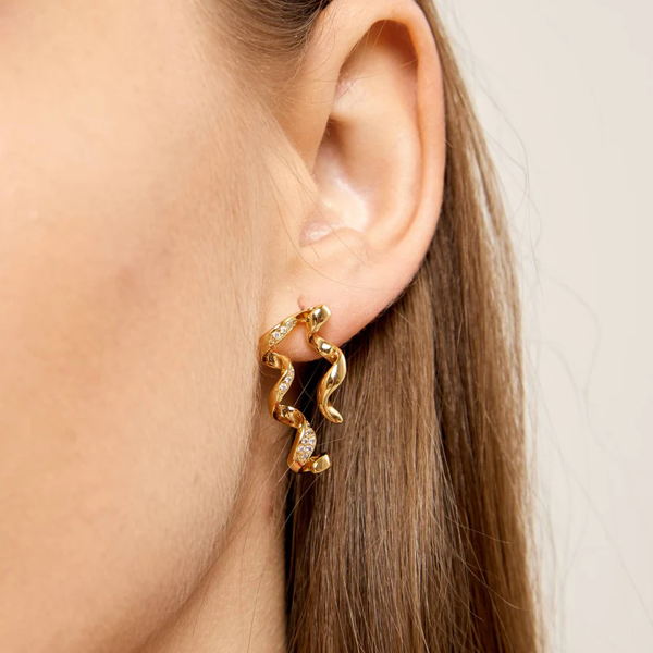 Razoa Jewels Boutique - 18K gold plated earrings - Image 3