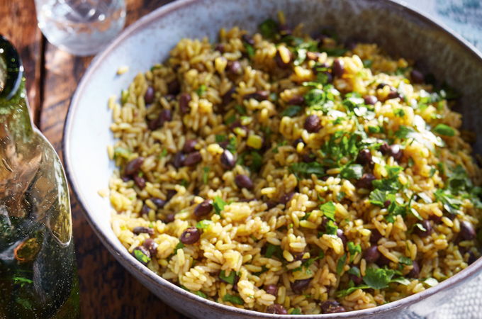 Riz aux haricots noirs