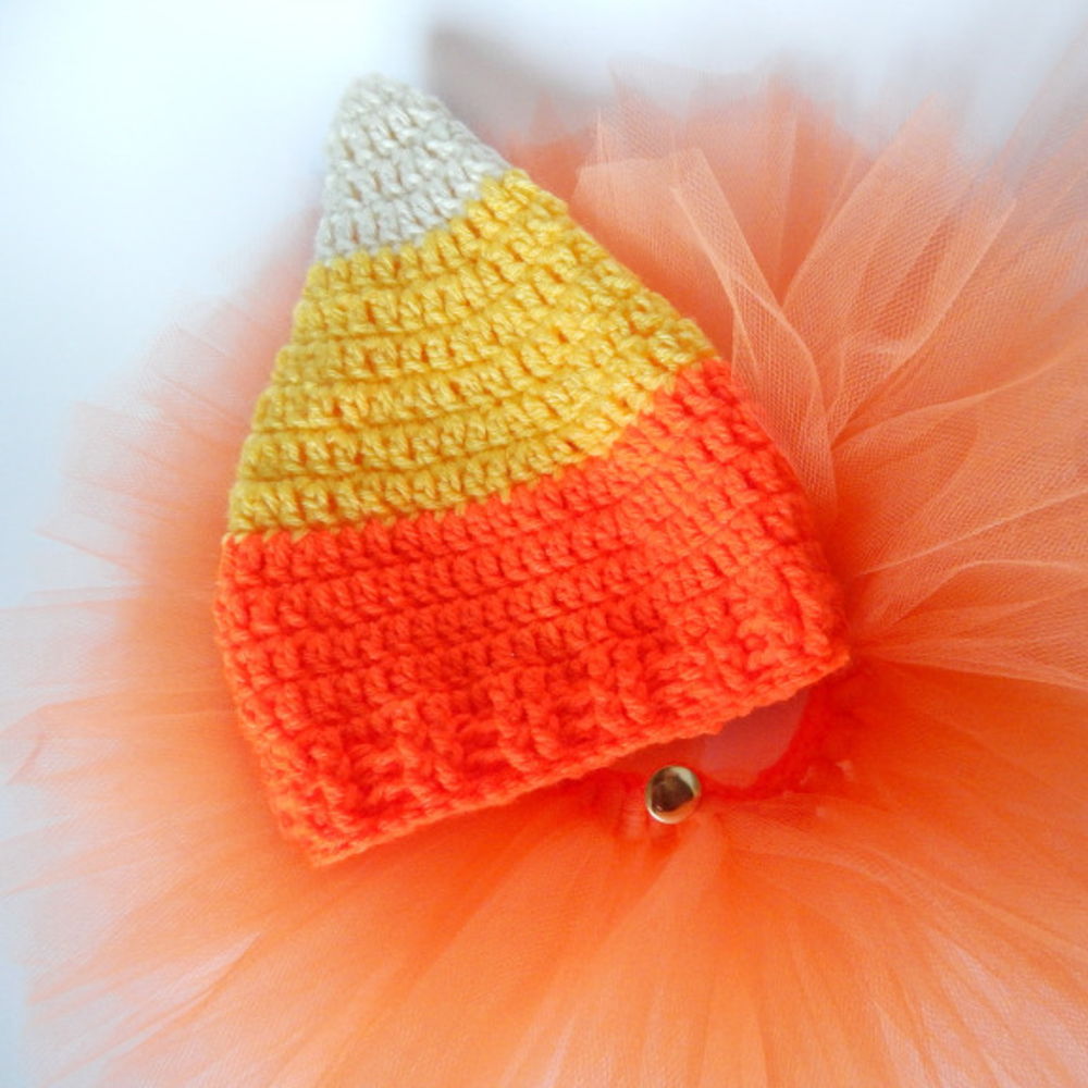 Candy Corn Baby Hat - Morale Fiber