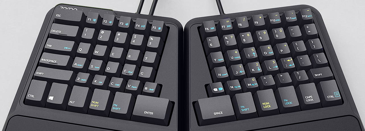 zergo freedom ergonomic keyboard initsu