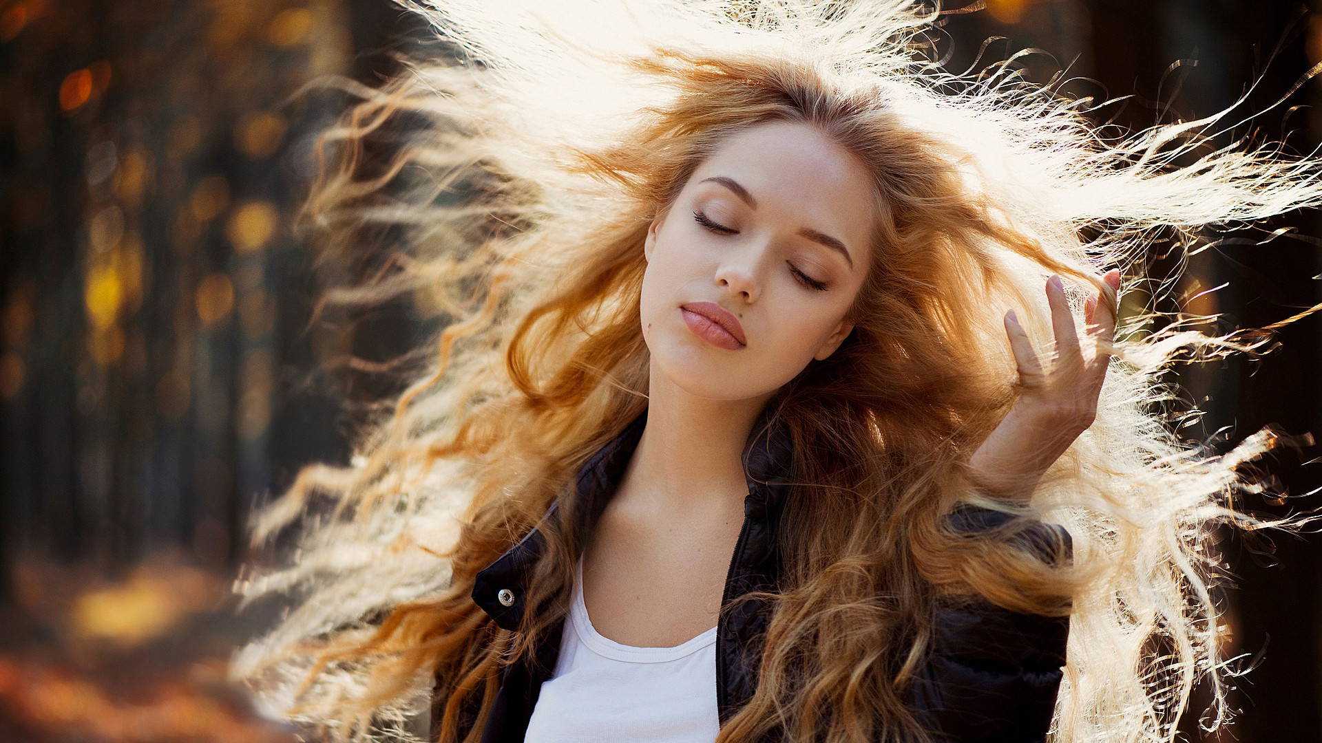 girl with hair extensions