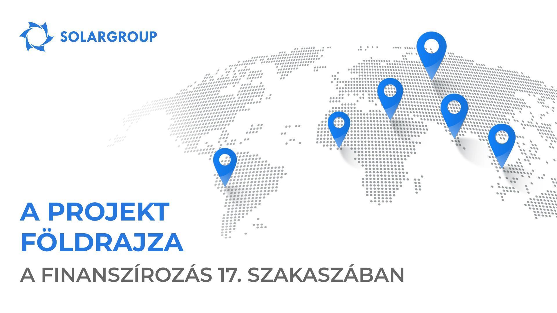 A projekt földrajza a 17. finanszírozási szakaszban